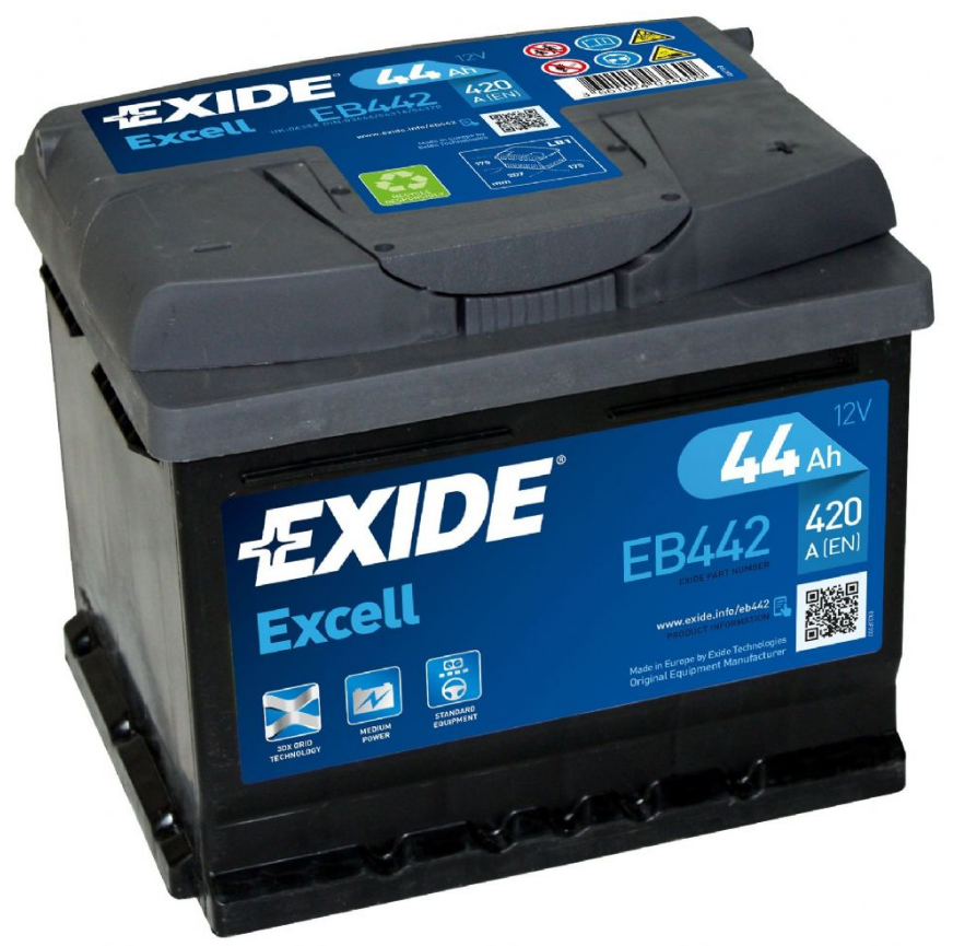 063 Excell Exide Car Battery EB442