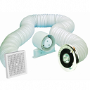 Airvent Shower Extractor Fan + Low Voltage Lamp - Timer Model
