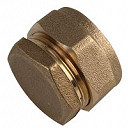 Compression Stop End Fitting 15mm - Brass