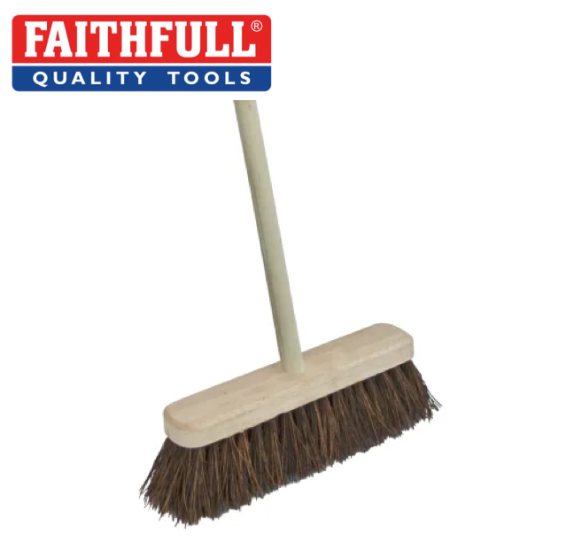 Stiff Bassine Broom + Handle 300mm (12in)