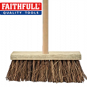 Stiff Bassine / Cane Flat Broom Head + Handle 325mm (13in)