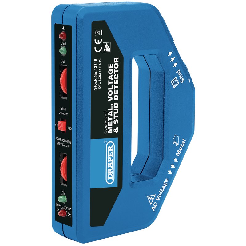 Draper 13818 Combined Metal, Voltage and Stud Detector