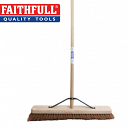 Soft Coco Broom 600mm (24in) + Handle & Stay