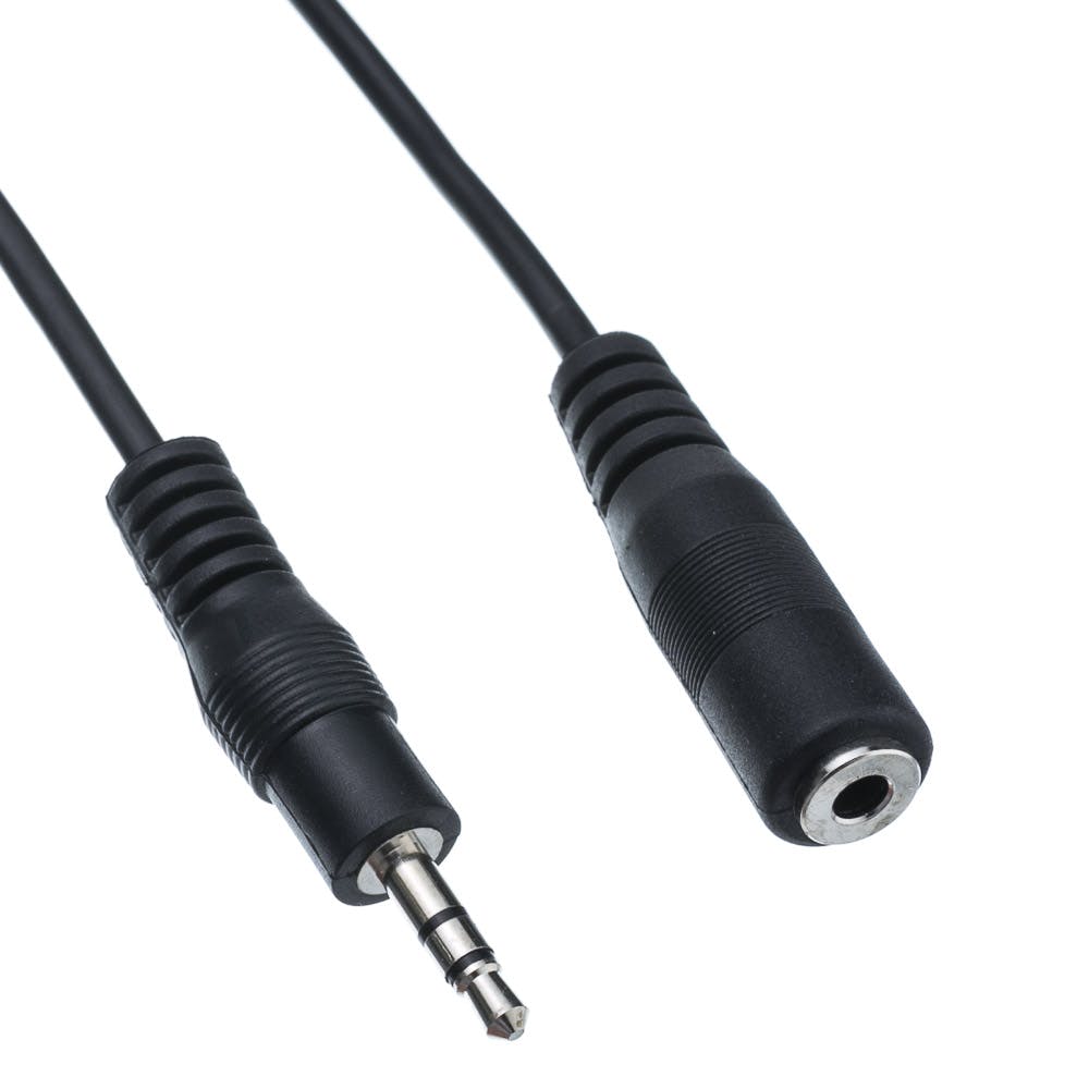 3.5mm Jack Plug to Socket 3mt Extension Cable