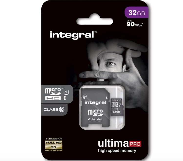 Integral 32GB Micro SD Card & Adaptor