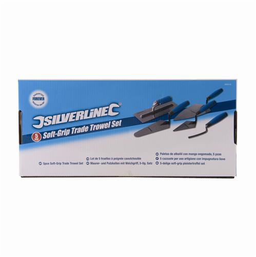 Silverline 395016 Soft-Grip Trade Trowel Set 5pce