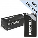 Duracell Procell 9 Volt Batteries box 10