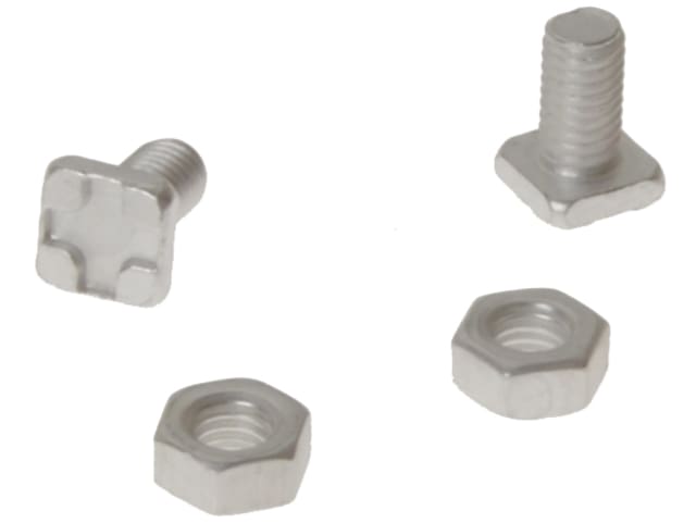 ALM GH004 Square Glaze Bolts & Nuts Pack of 20