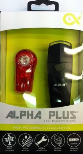 Alpha Plus AP34 Bike Front & Rear Light Set