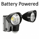 Lyyt Battery Powered Twin LED Floodlight with PIR