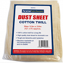 Decorating Dust Sheet, 12ft x 9ft Cotton Twill