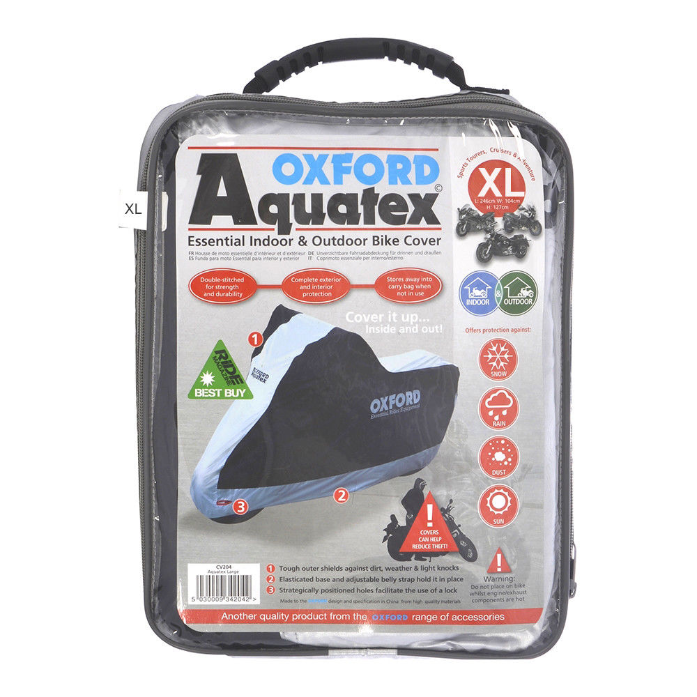 Oxford CV206 Aquatex Motorcycle Water Resistant Rain Cover Extra Large