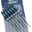 Draper 83982 140mm Soft Grip Needle File Set 6 Pc