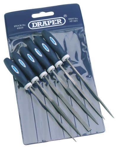 Draper 83982 140mm Soft Grip Needle File Set 6 Pc