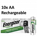 Energizer AA 2000mAh Rechargeable Battery - Pack 10