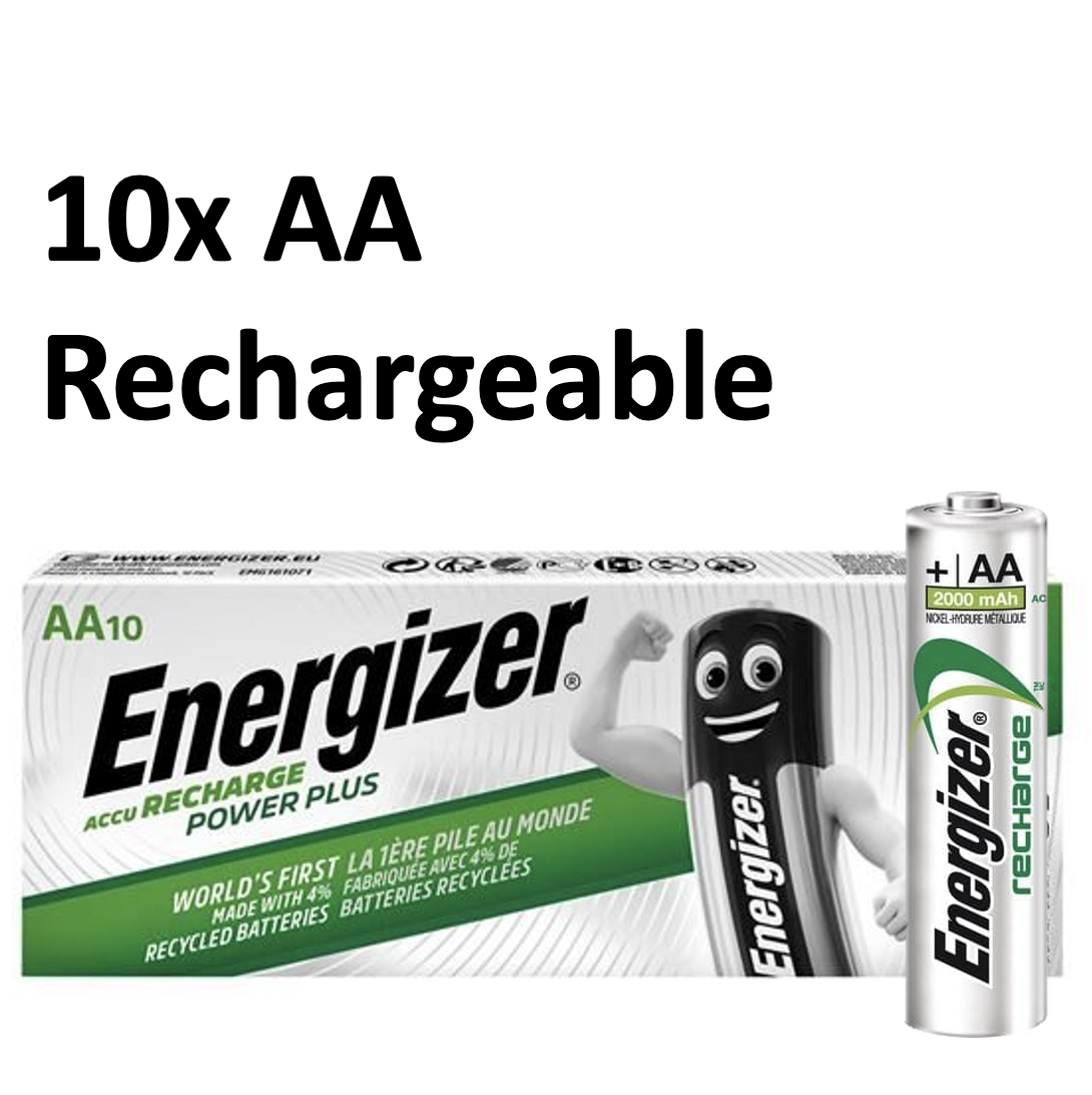 Energizer AA 2000mAh Rechargeable Battery - Pack 10