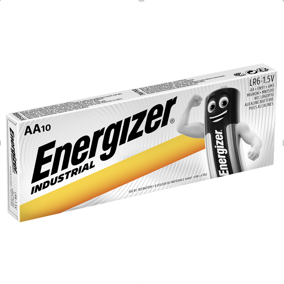 Energizer Industrial AA Alkaline Batteries pack of 10