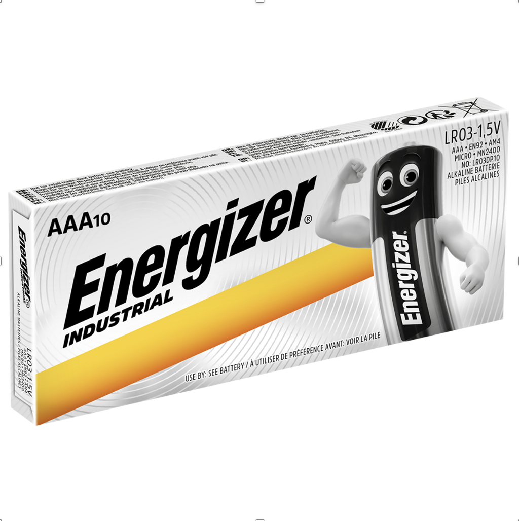 Energizer Industrial AAA Alkaline Batteries pack of 10