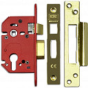 UNNJL22EPB25 StrongBOLT 22EU EUS-PB-2.5 Euro Sashlock Plated Brass 68mm 2.5in