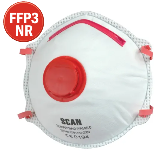 Moulded Disposable Valved Masks FFP3 (Pack 2)