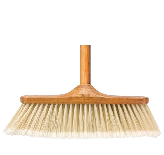 Wood Effect Soft Indoor Broom + Handle