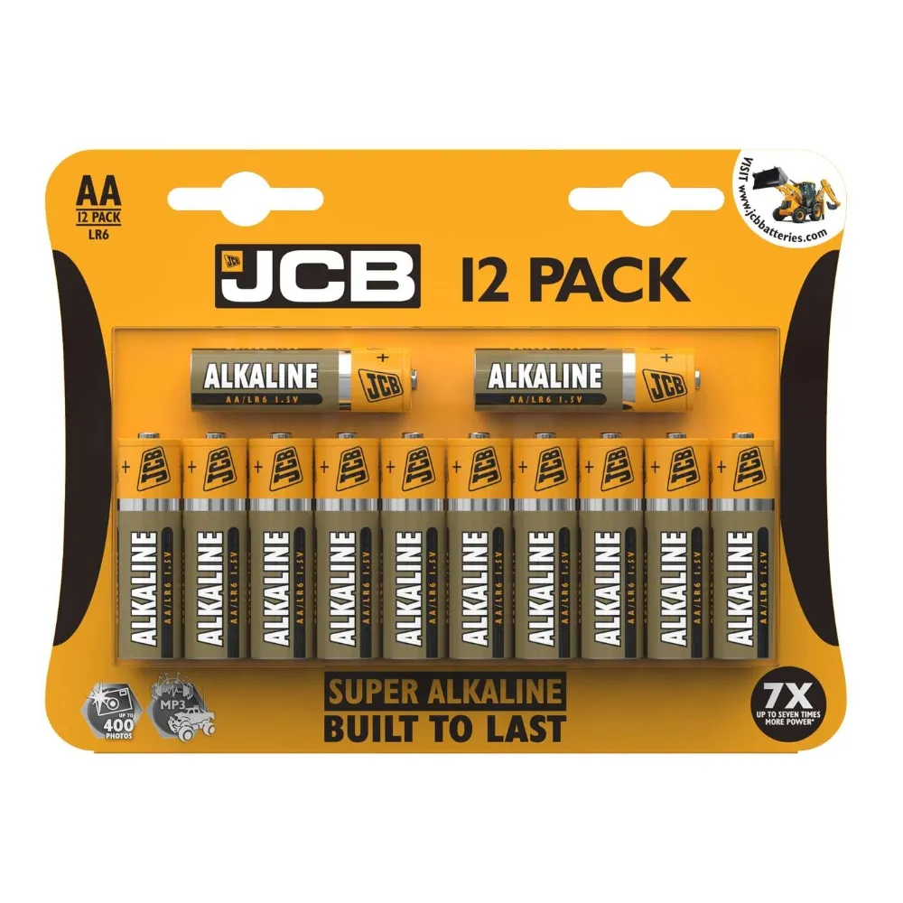 JCB AA Super Alkaline - Pack of 12