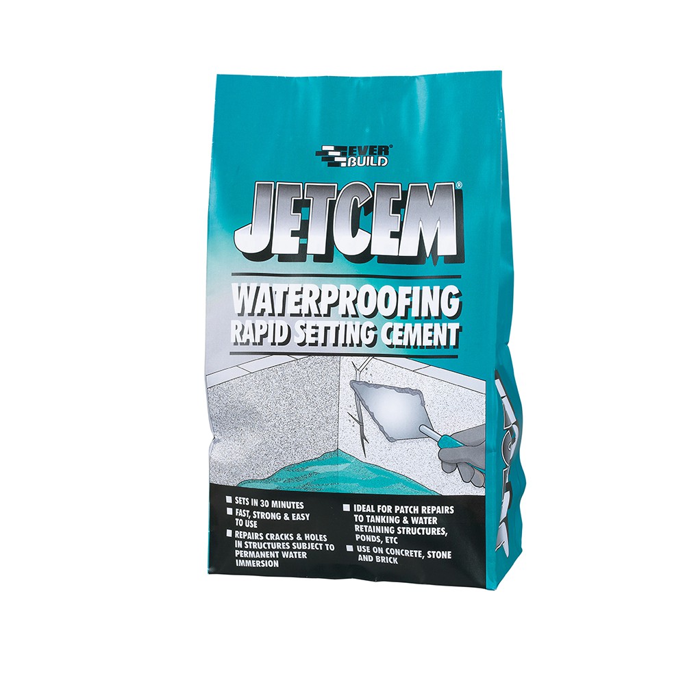 Everbuild Jetcem Waterproof Rapid Set Cement 6kg