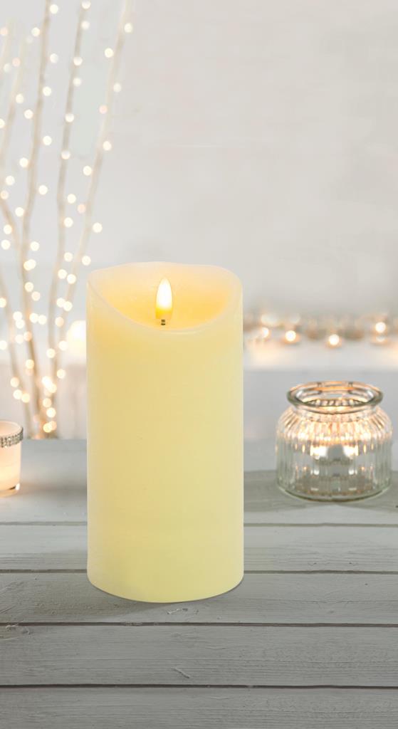 Premier Flickabright LED Candle with Timer 18cm