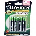 Lloytron AA 800mah Rechargeable Batteries 4 Pack