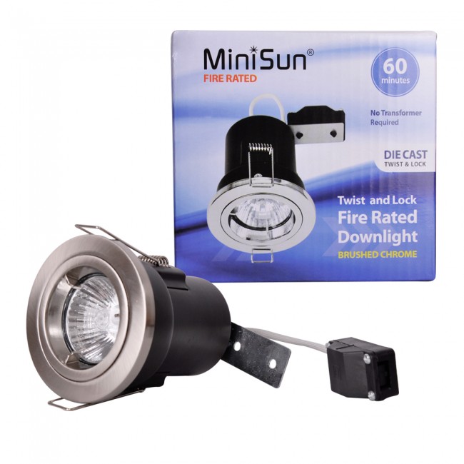 MiniSun GU10 Fixed Fire Rated Downlight