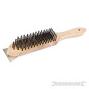 Silverline PB16 Wooden Wire Brush & Scraper