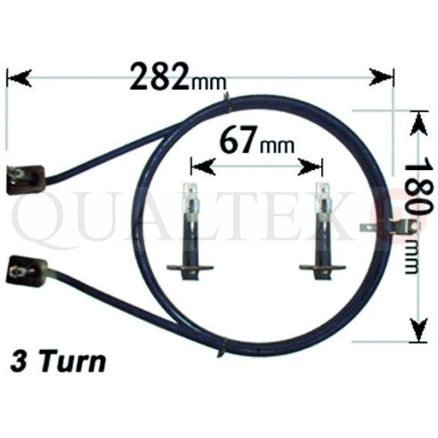 ELE4074 Tricity Fan Oven Element 2000W