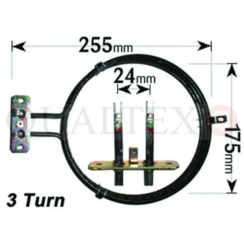 ELE6336 Zanussi Fan Oven Element