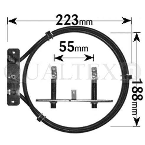 ELE6365 Philips Fan Oven Element 2500W