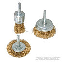 Silverline 985332 3pc Rotary Wire Brush Set 3pc