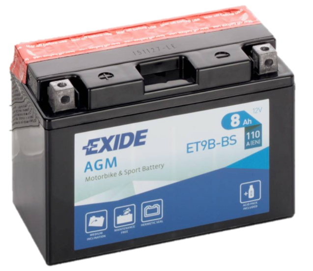 ET9B-BS Motorcycle Battery YT9B-BS