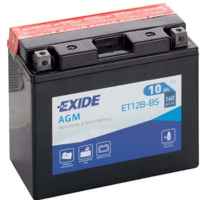 ET12B-BS (B4) Motorcycle Battery YT12B-BS