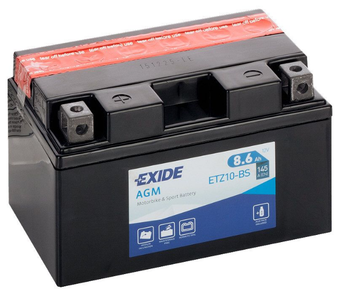 ETZ10-BS Exide Motorcycle Battery YTZ10-BS