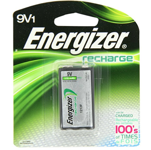 Energizer 175mAh Rechargeable 9 Volt Battery