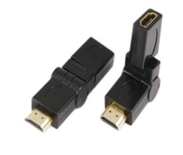 HDMI Pivoting Plug to HDMI Socket Adaptor