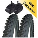 Tyre & Tube Set - 2x Duro Raider 26x1.95 Tyre + 2x S/V Tubes