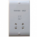 Shaver Socket - Dual Voltage White