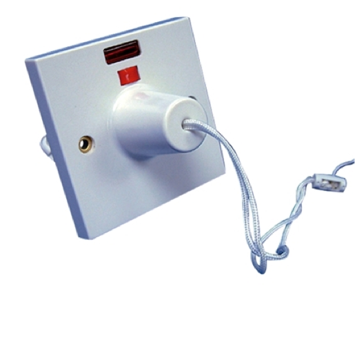 Ceiling Pull Switch 45 Amp with Neon