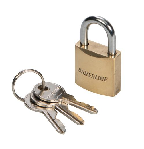 Silverline Brass Padlock