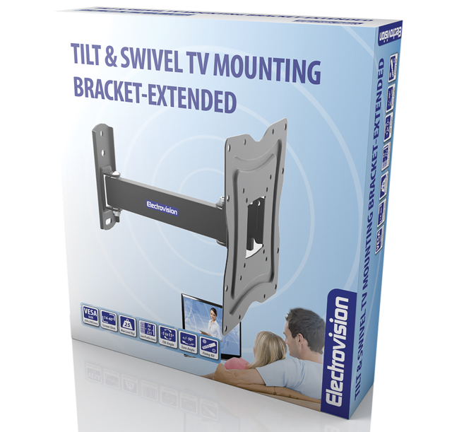 TV Mounting Bracket Small Tilt & Swivel 14