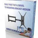 TV Bracket Dual Pivot Tilt & Swivel 13