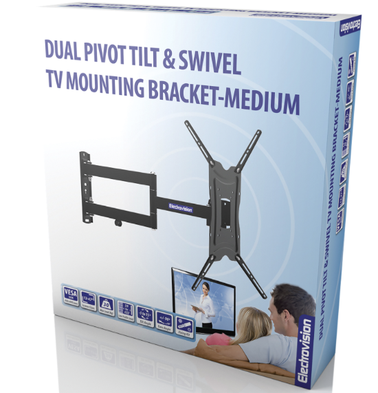 TV Bracket Dual Pivot Tilt & Swivel 13