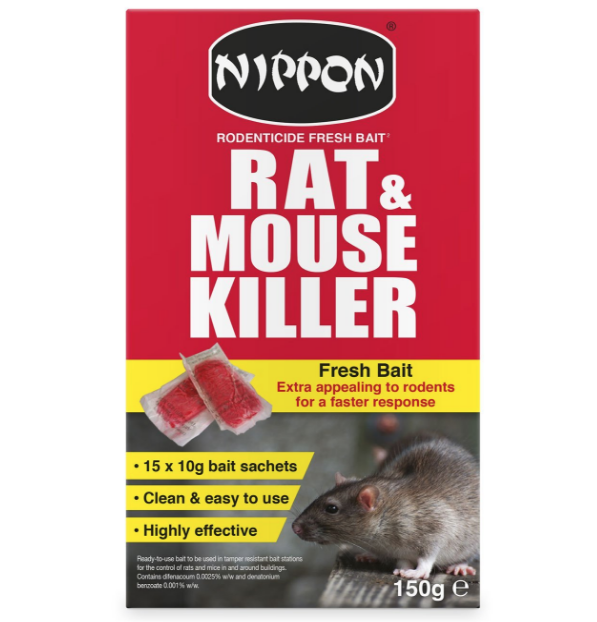 Nippon Rodenticide Rat & Mouse Killer Fresh Bait 150g
