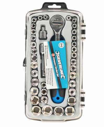 Silverline 633754 Compact Socket Set 39pce