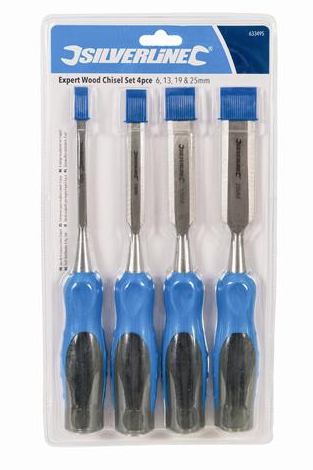 Silverline 633495 Expert Wood Chisel Set 4pce